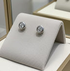 Orecchini a lobo - 18carati Oro bianco - 2,20 ct. tw. Diamante