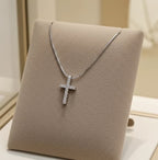 Collana in oro Bianco e diamanti naturali 1.10 ct