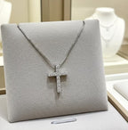 Collana in oro Bianco e diamanti naturali 1.10 ct