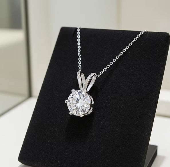 Collana con ciondolo - 18 carati Oro Bianco 0.24 ct. tw. Diamante (Naturale)