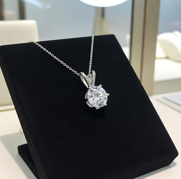 Collana con ciondolo - 18 carati Oro Bianco 0.24 ct. tw. Diamante (Naturale)