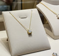 Collana con ciondolo - 18 carati Oro giallo 0.36ct. tw. Diamante (Naturale)