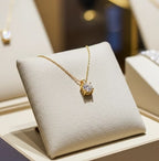Collana con ciondolo - 18 carati Oro giallo 0.36ct. tw. Diamante (Naturale)