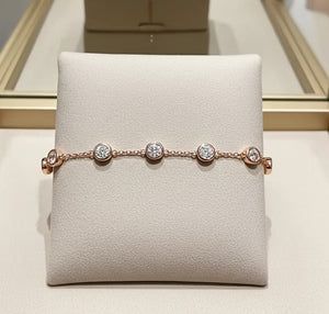 Bracciale in oro Giallo 18k con diamanti naturali 1,20 ct