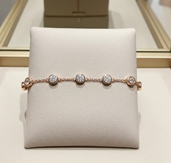 Bracciale in oro Giallo 18k con diamanti naturali 1,20 ct