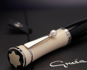 Penna MontBlanc in edizione limitata Greta Garbo con perla Rollerball