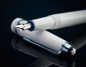 Penna Stilografica Montblanc Meisterstück Glacier Classique Bianca