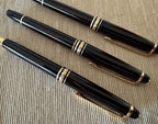 Collezione 3 Penne Montblanc Meisterstuck  Classique  , Stilografica , Rollerball  , a Sfera