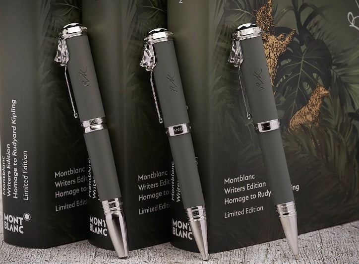 Set Montblanc Rollerball e a Sfera  Writers Edition  Rudyard Kipling Edizione Limitata