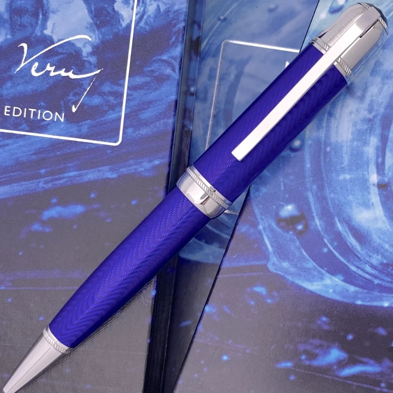 Set Montblanc Writers Edition Penna a sfera e Rollerball Jules Verne