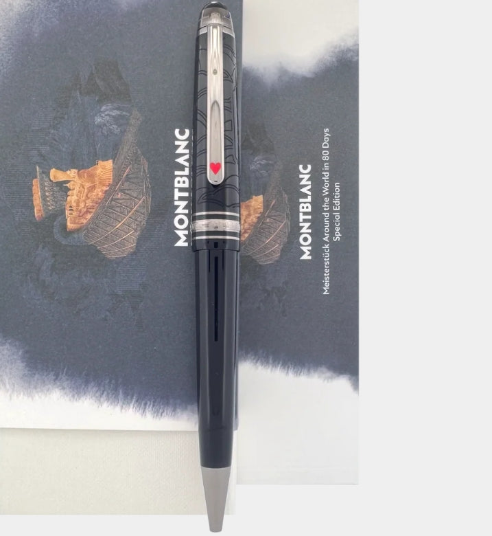 Montblanc Meisterstück Gira il Mondo in 80 Giorni Classico a Sfera  Black