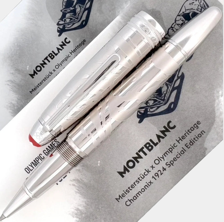 Montblanc Olympic Heritage Solitaire Chamonix Penna Rollerball di medie dimensioni