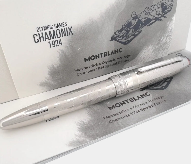 Montblanc Olympic Heritage Solitaire Chamonix Penna Rollerball di medie dimensioni