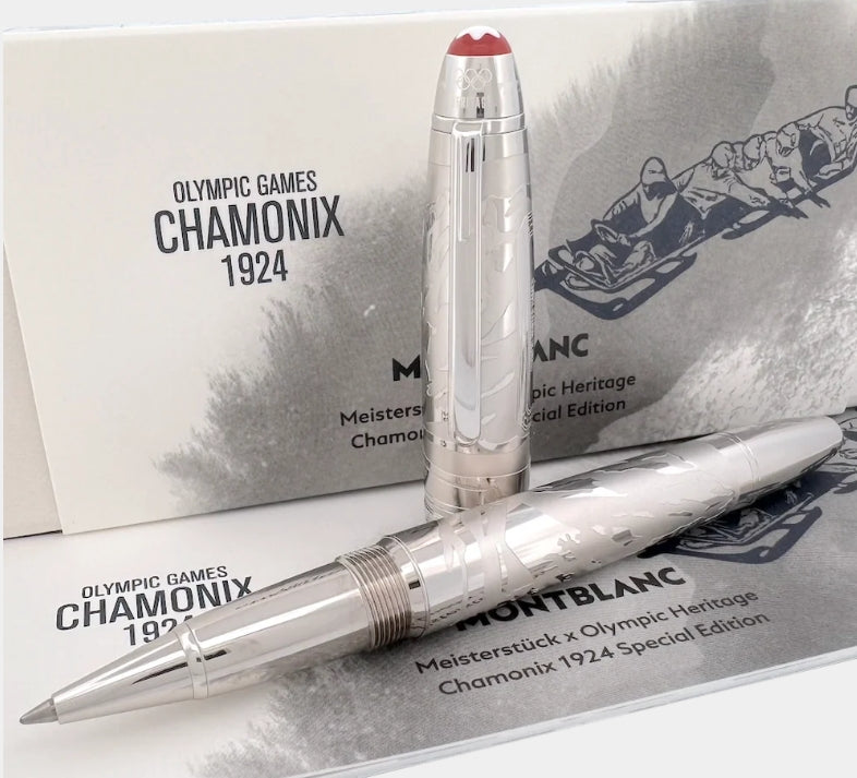 Montblanc Olympic Heritage Solitaire Chamonix Penna Rollerball di medie dimensioni