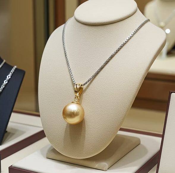 Collana - 18 carati Oro bianco - giallo Perla naturale - Akoya