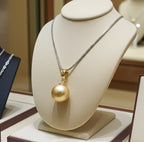 Collana - 18 carati Oro bianco - giallo Perla naturale - Akoya