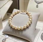 bracciale in oro Giallo 18k con perla naturale australiane 8mm