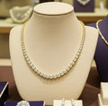 Collana - Oro Giallo 18k - 14.50ct. tw. Diamante (Coltivato in laboratorio)