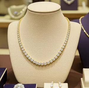 Collana - Oro Giallo 18k - 14.50ct. tw. Diamante (Coltivato in laboratorio)