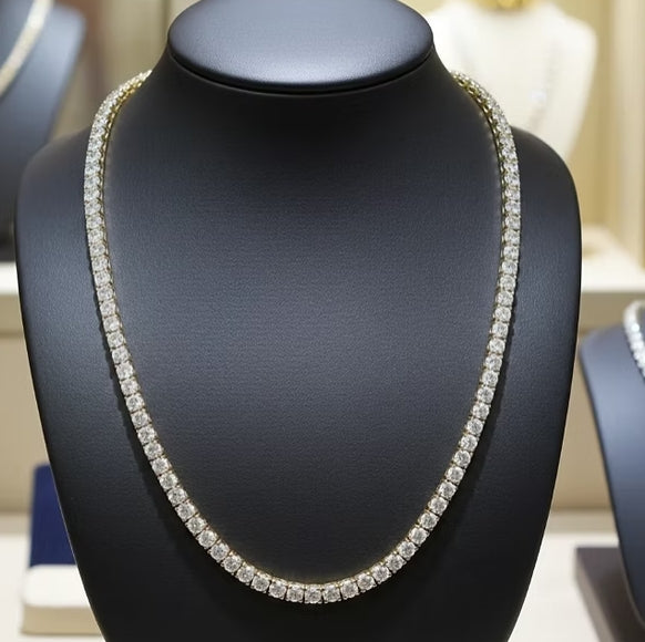 Collana - Oro Giallo 18k - 14.50ct. tw. Diamante (Coltivato in laboratorio)