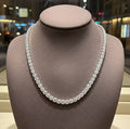 Collana - 18 carati Oro bianco - 12.80ct. tw. Diamante (Coltivato in laboratorio)