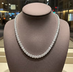 Collana - 18 carati Oro bianco - 12.80ct. tw. Diamante (Coltivato in laboratorio)