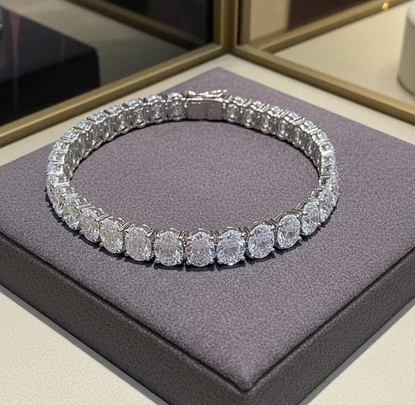 Bracciale - 18 carati Oro bianco - 23.55ct. tw. Diamante (Coltivato in laborator
