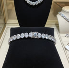 Bracciale - 18 carati Oro bianco - 23.55ct. tw. Diamante (Coltivato in laborator