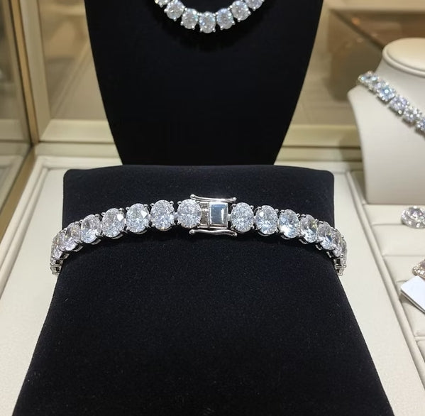 Bracciale - 18 carati Oro bianco - 23.55ct. tw. Diamante (Coltivato in laborator