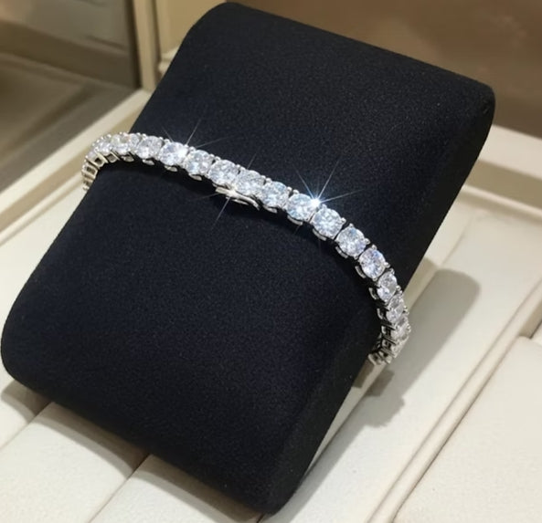 Bracciale tennis - 18 carati Oro bianco - 17.11ct. tw. Diamante (Coltivato in la