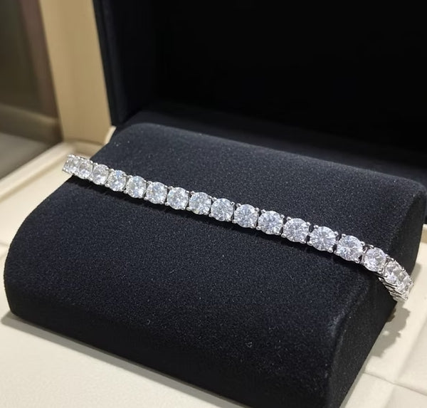 Bracciale tennis - 18 carati Oro bianco - 17.11ct. tw. Diamante (Coltivato in la