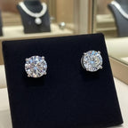 Orecchini a lobo - 18carati Oro bianco - 2.60 ct. tw. Diamante da Laboratorio