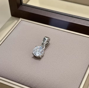 Ciondolo - 18 carati Oro bianco - 1,50ct. tw. Diamante (da Laboratorio)