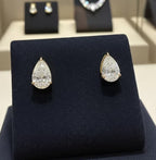 Orecchini a lobo - 18carati Oro giallo - 1,50 ct. tw. Diamante (Coltivato in lab