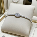 Bracciale - 18 carati Oro bianco - 6.90 ct. tw. Diamante (Coltivato in laborator