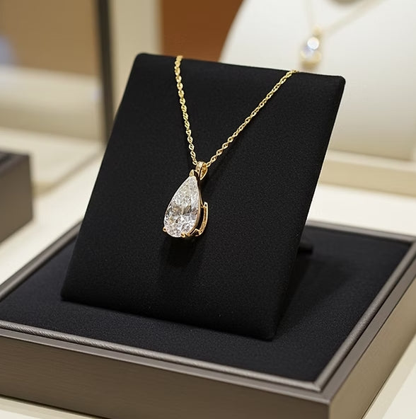Collana - 18 carati Oro Giallo - 1,50ct. tw. Diamante (Coltivato in lab