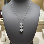 Collana - 18 carati Oro bianco -1,75ct. tw. Diamante (Coltivato in labo