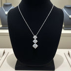 Collana - 18 carati Oro bianco -1,75ct. tw. Diamante (Coltivato in labo