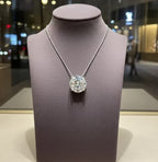 Collana con ciondolo - 18 carati Oro bianco - 2.00 ct. tw. Diamante (Coltivato i