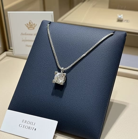 Collana - 18 carati Oro Bianco - 2.01ct. tw. Diamante (Coltivato in laboratorio)