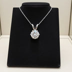 Collana con ciondolo - 18 carati Oro bianco - 1,50 ct. tw. Diamante (Co