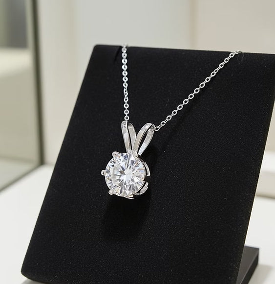 Collana con ciondolo - 18 carati Oro bianco - 1,50 ct. tw. Diamante (Co