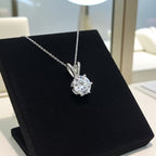 Collana con ciondolo - 18 carati Oro bianco - 1,50 ct. tw. Diamante (Co