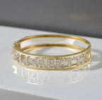 Bracciale personalizzato in oro Giallo 18k e diamanti Naturali
