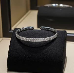 Bracciale in oro bianco 18k e diamanti 3,90ct (Coltivato in laboratorio)