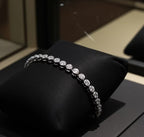 Bracciale tennis a Cipolla - 18 carati Oro Bianco - 9,80 ct.Diamante (Coltivato in laboratorio)