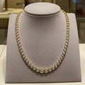 Collana -Tennis a Cipolla , Oro Giallo - 21 ct. Diamante (Coltivato in laboratorio)