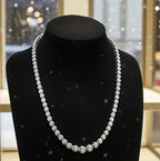 Collana Tennis - Oro Giallo 18k - 15ct. Diamante (Coltivato in laboratorio)