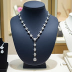 collana pendente in Oro Bianco18k - diamanti 5,25(Coltivato in laboratorio)