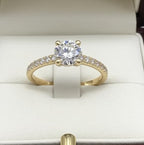 Anello di fidanzamento - 18k Oro giallo - 2.18ct. tw. Diamante(Coltivato in laboratorio)